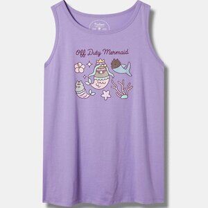 Torrid - Pusheen Classic Fit Crew Tank in Mermaid Purple